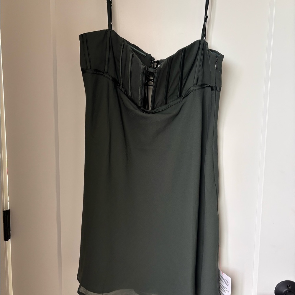 ASOS Design Dark Green Mini Dress